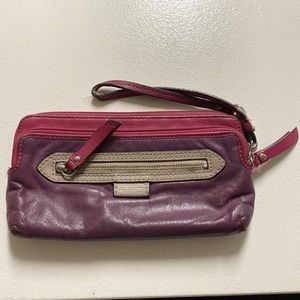 Pink/Purple Coach Wallet/Wristlet